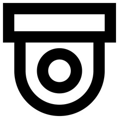 security camera icon, simple vector design