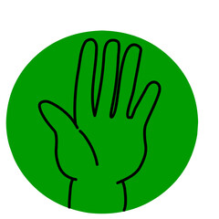 Comic style children's drawing hands and arm sketches abstract 