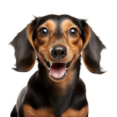 portrait of a dachshund png - obrazy, fototapety, plakaty