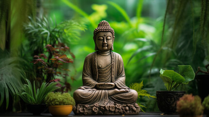 Statue of Buddha in a temple