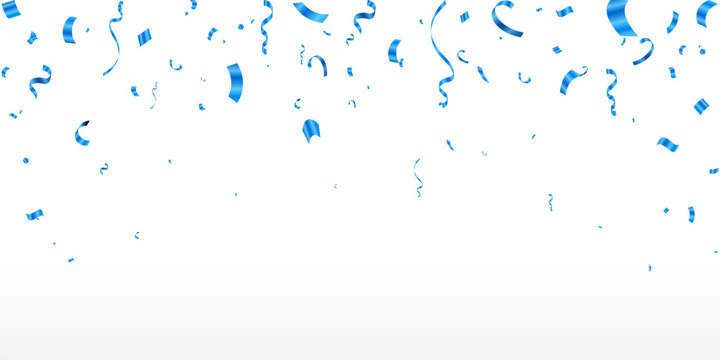 Abstract background party celebration blue confetti. irthday, party, holiday, Celebration, background, vector, illustration