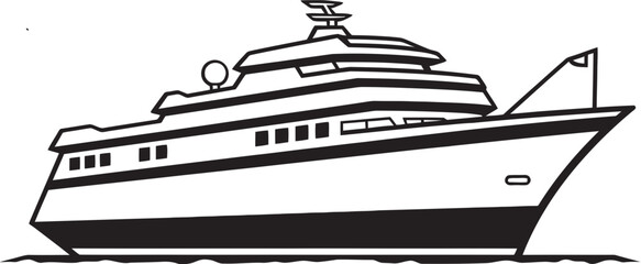 Serenade Skipper Musical Artist Ship Emblematic Design Crescendo Cruiser Ship Logo Reflecting Musicians Artistry