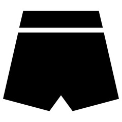 shorts icon, simple vector design