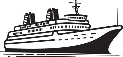Rhythmic Rhapsody Ship Icon Reflecting Musicality Serenade Schooner Musician Artist Ship Graphic