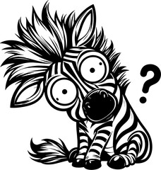 Zany Zebra Cartoon icon 1
