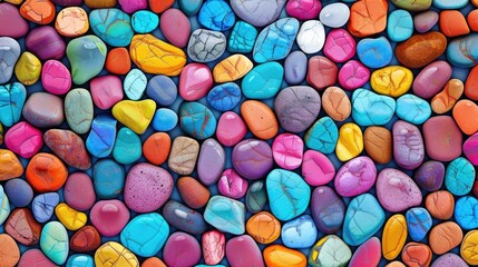 Fototapeta na wymiar Colorful beach shiny stones on background