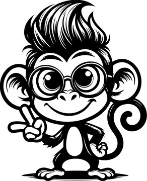 Zany Monkey Cartoon icon 7