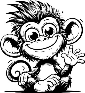 Zany Monkey Cartoon icon 4