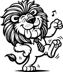 Zany Lion Cartoon icon 5