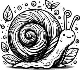 Swirly Snail Cartoon icon 13