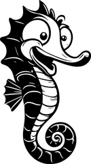 Silly Seahorse Cartoon icon 3