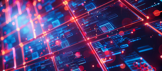 Obraz premium digital document management system, organize documents, data cyber security, file Integrated, abstract digital futuristic concept background