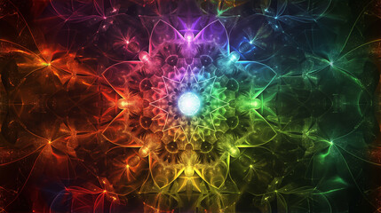 Obraz premium Abstract fractal. Fractal art background for creative design. Decoration for wallpaper, desktop, poster, cover booklet. Print for clothes, t-shirt. Creative illustration for design