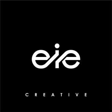 EIE Letter Initial Logo Design Template Vector Illustration