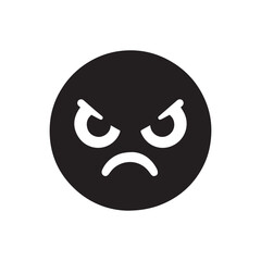 Angry emoji icon 