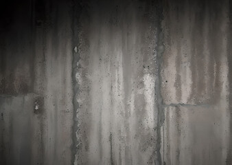 Obraz premium Grunge metal wall texture background, suitable for Halloween theme background, old cracks in cement, dusty old film effect texture, horror concrete imitation facade wall, generative AI 