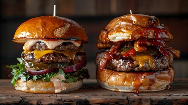 Mouthwatering Burger and Brew Duo:A Tempting of Flavorful Pairings