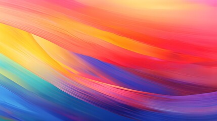 abstract background with smooth lines in blue, orange and yellow colors