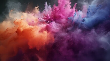 abstract background with colored smoke in the form of a cloud. - obrazy, fototapety, plakaty