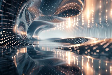 Fototapeta premium metal place futuristic background Beautiful, modern, background concept, hi-tech, technology, beautiful, future