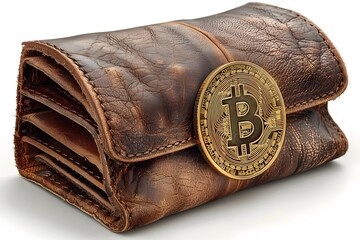 Wallet With a Bitcoin Inside