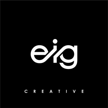 EIG Letter Initial Logo Design Template Vector Illustration
