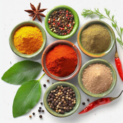 various spices and herbs