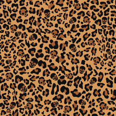 
Leopard print seamless vector background, fashionable texture, stylish pattern for textiles