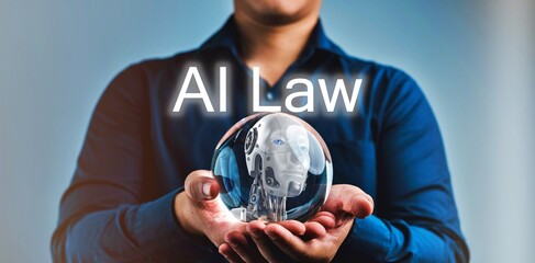 AI ethics and legal concepts future ai glass ball prediction AI Law artificial intelligence law and...