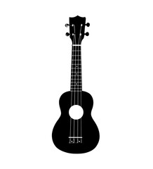 silhouette ukulele png transparent