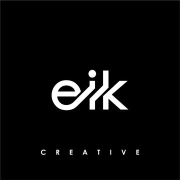 EIK Letter Initial Logo Design Template Vector Illustration