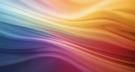 Fotobehang  Vibrant abstract waves of color © vivekFx
