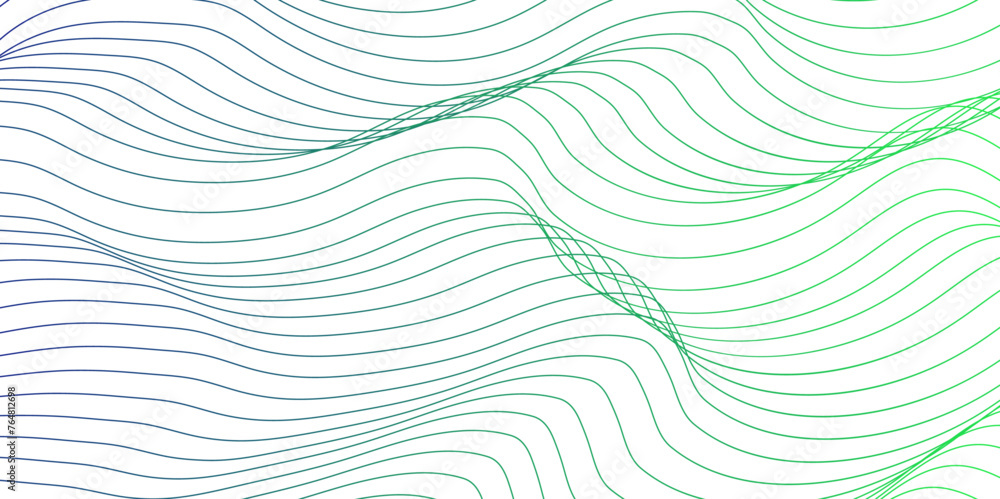 Aufkleber Abstract colorful wave line transparent background modern stream wave background and wave curve lines background. Vector business Illustration pattern of lines in transparent background