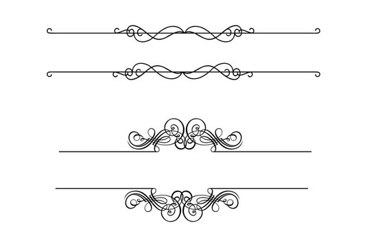Flourishes, Ornaments and Frames Vector
