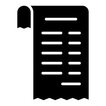 bill glyph icon