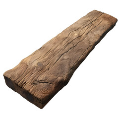 Rustic Wooden Log - PNG Cutout Isolated in a Transparent Backdrop