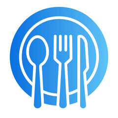 cutlery gradient icon