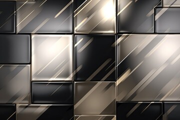 abstract glass tiles background color black