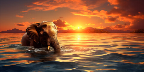 Elephants Wallpaper Image,Elephant At Sunset Sunset Beautiful Grabbing.Majestic Elephants .HD wallpaper