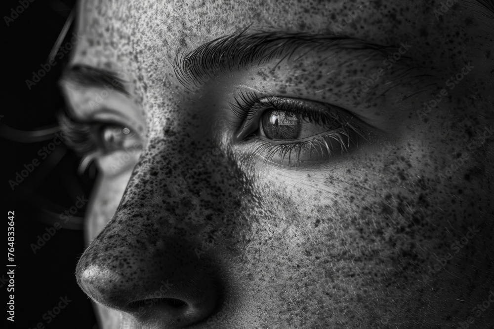 Leinwandbilder abstract monochrome blurred background with a hint of soft light and dark tones for designs