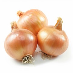 Fototapeta premium Onions isolated on white background 