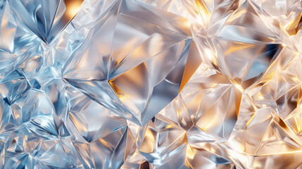 3d abstract crystal clear background texture.