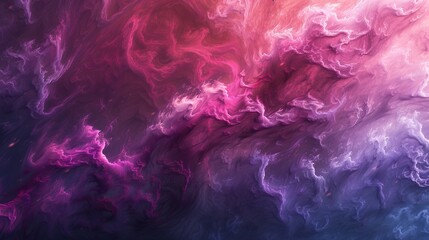 A swirling fog in shades of pink, magenta, and purple against a hazy dark background, evoking a sense of mystery or fantasy