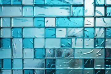 abstract glass tiles background color turquoise