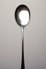 a image of a spoon with a slice out of it face, in the style of postmodern photomontage сreated with Generative Ai