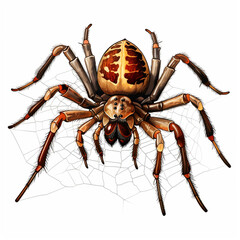 Obraz premium crow clipart on a white background сreated with Generative Ai