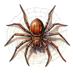 Fototapeta premium crow clipart on a white background сreated with Generative Ai