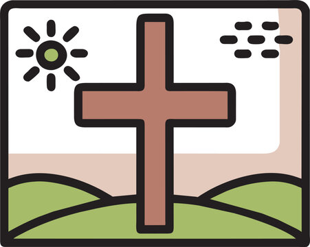recommend clip art: el lado estoico de jesucristo, icon colored outline