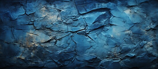 Beautiful Abstract Grunge Decorative Navy Blue Dark Stucco Wall Background. Art Rough Stylized Texture - obrazy, fototapety, plakaty
