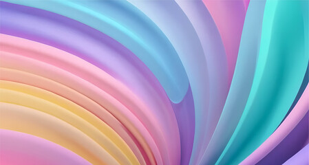 Abstract colorful soft pastel 3d background
